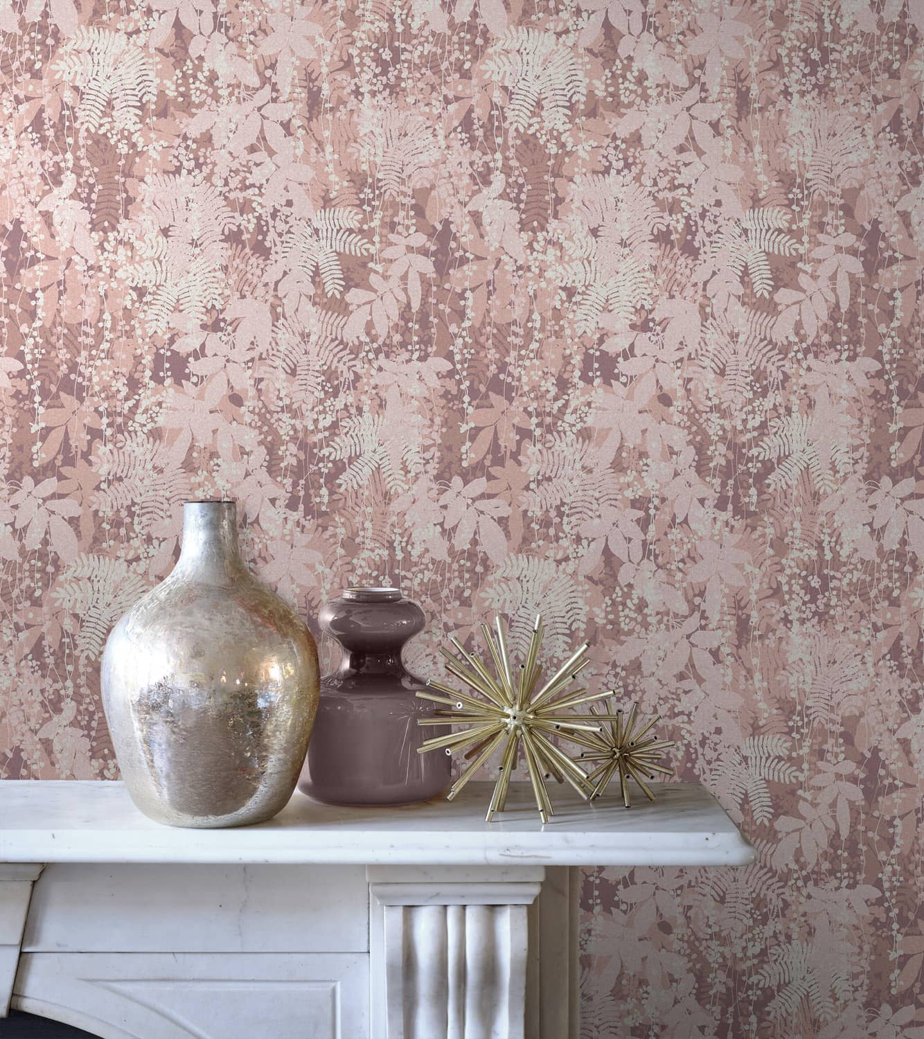 120375 - Canopy Wallpaper - Antique Rose - Clarissa Hulse