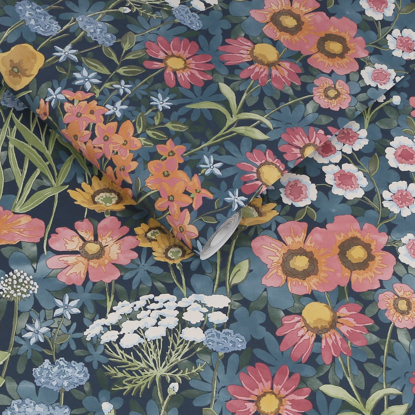 120629 - Wallflower Wallpaper - Dusk - Graham & Brown