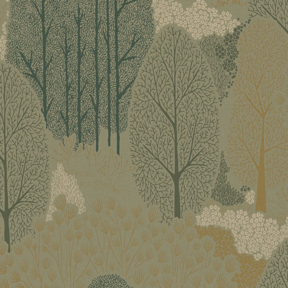 120648 - Scandiscape Wallpaper - Sage - Graham & Brown