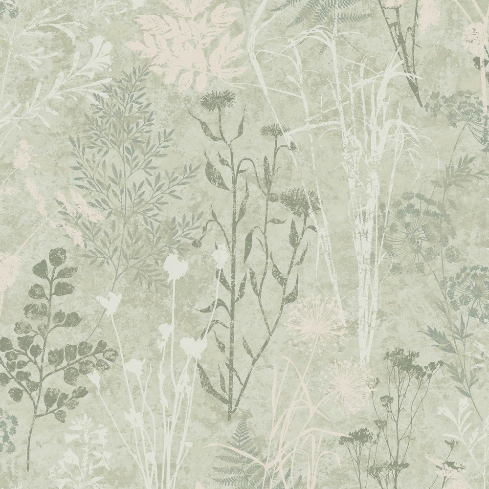 120716 - Organics Wallpaper - Sage - Superfresco Easy
