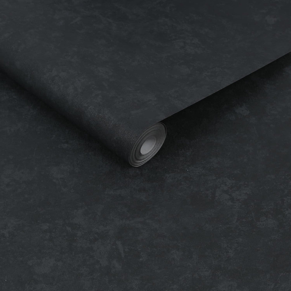 120717 - Organic Plain Wallpaper - Black - Superfresco Easy