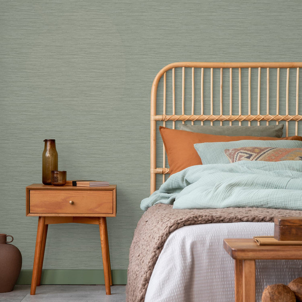 120726 - Serenity Plain Wallpaper - Sage - Superfresco Easy