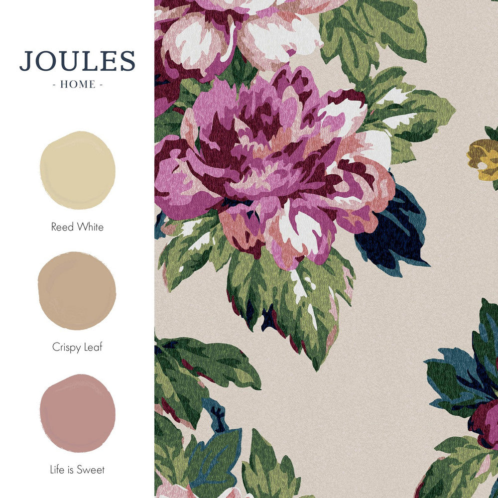 120870 - Invite Floral Wallpaper - Cream - Joules