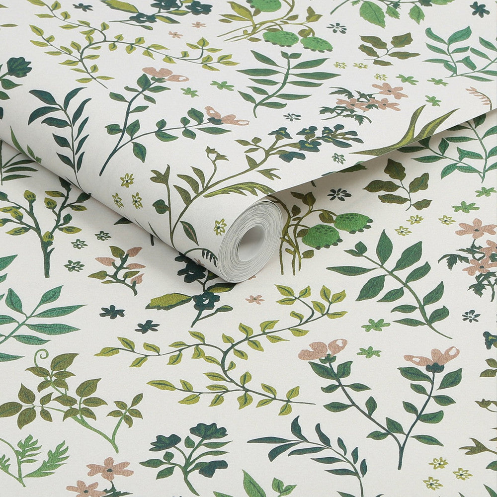 120873 - Holcombe Floral Wallpaper - Cream - Joules