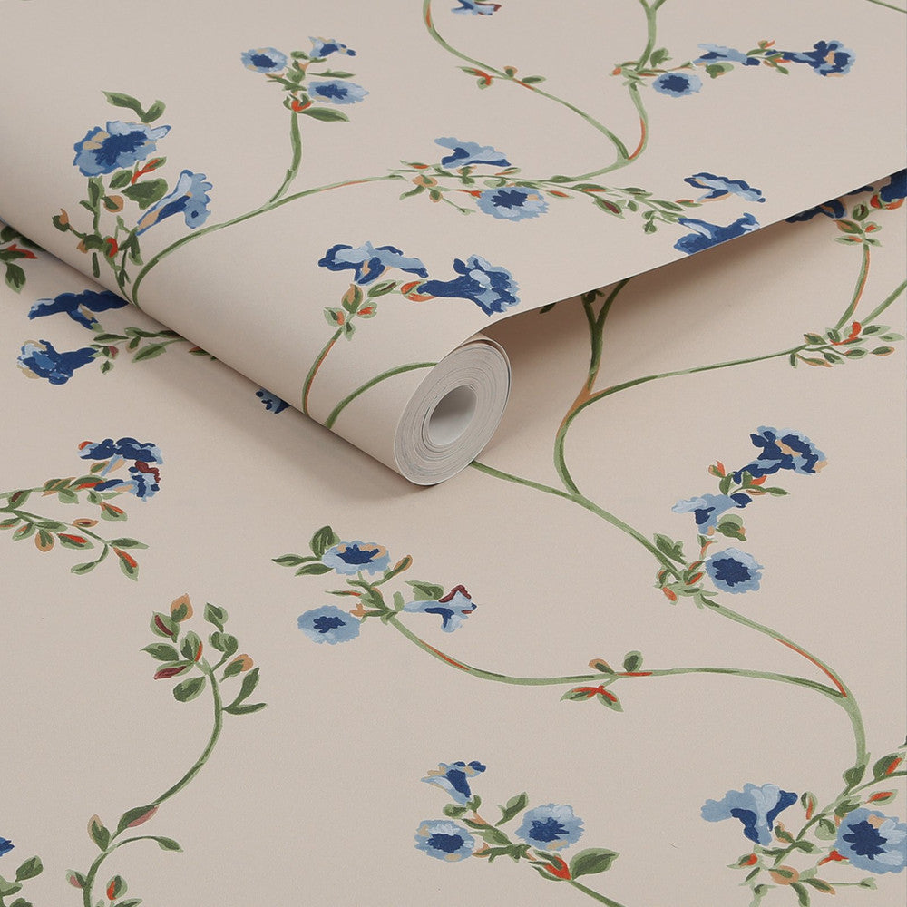 120875 - Robey Cottage Floral Wallpaper - Cream - Joules
