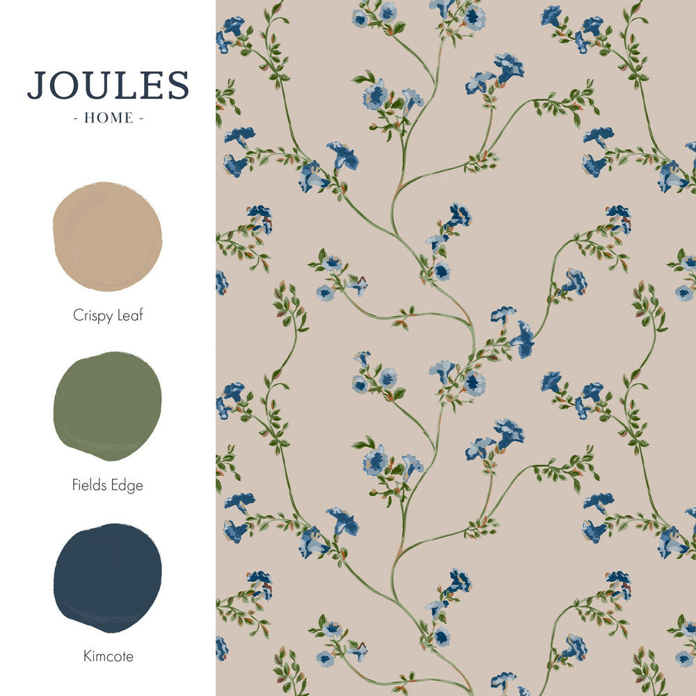120875 - Robey Cottage Floral Wallpaper - Cream - Joules