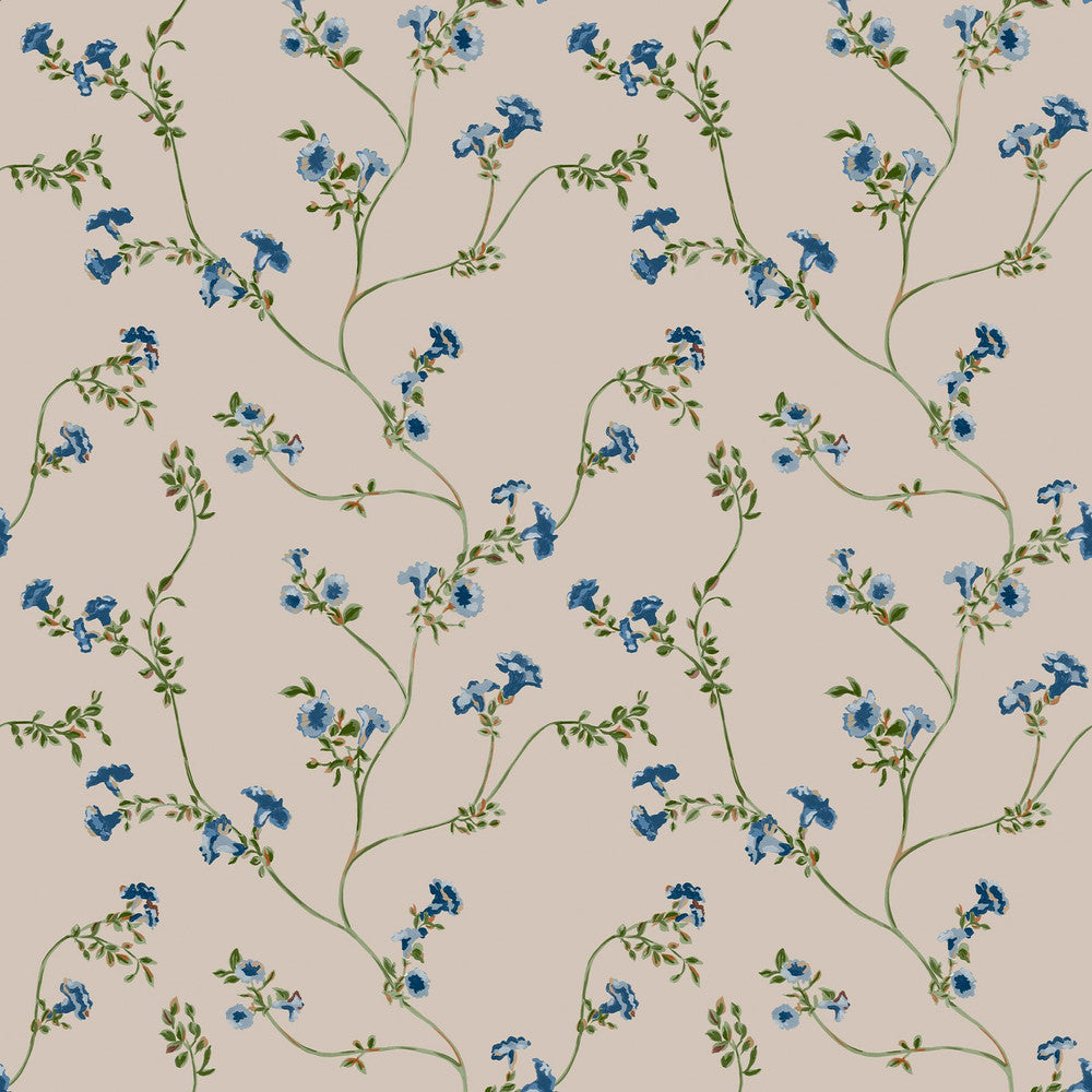 120875 - Robey Cottage Floral Wallpaper - Cream - Joules