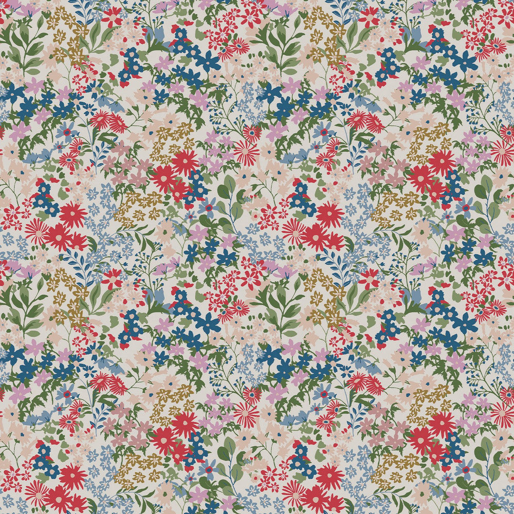 120878 - Sanders Ditsy Wallpaper - Cream - Joules