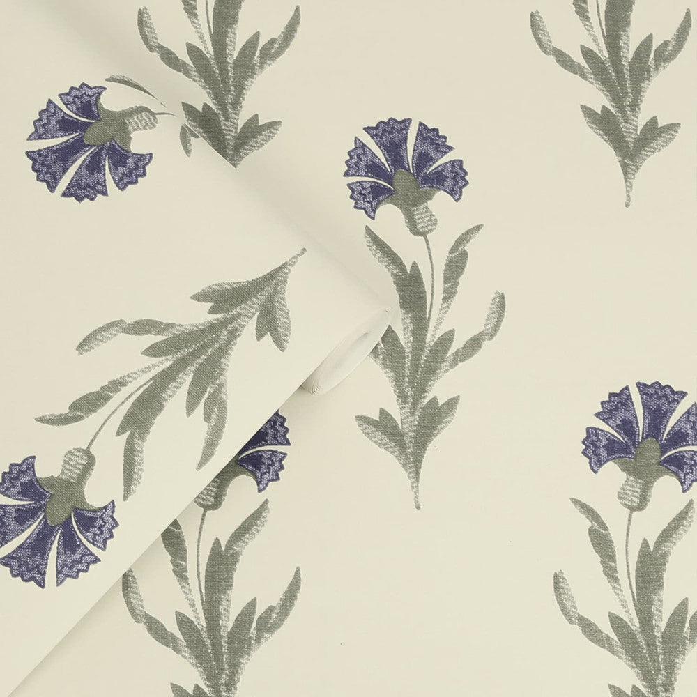 121068 - Dandelion Dusky Wallpaper - Seaspray Blue - Laura Ashley