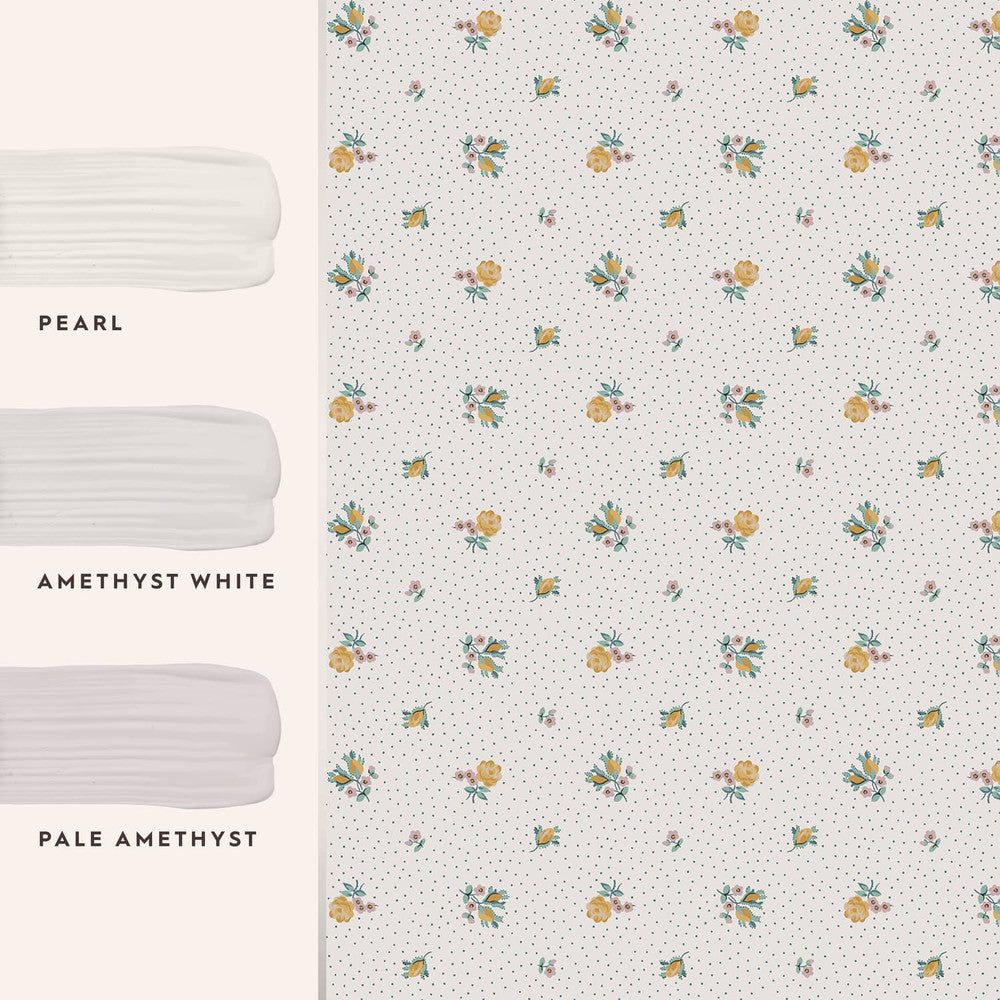121084 - Claudia's Friend Wallpaper - Pale Ochre Yellow - Laura Ashley