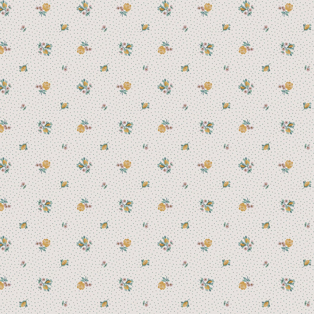 121084 - Claudia's Friend Wallpaper - Pale Ochre Yellow - Laura Ashley
