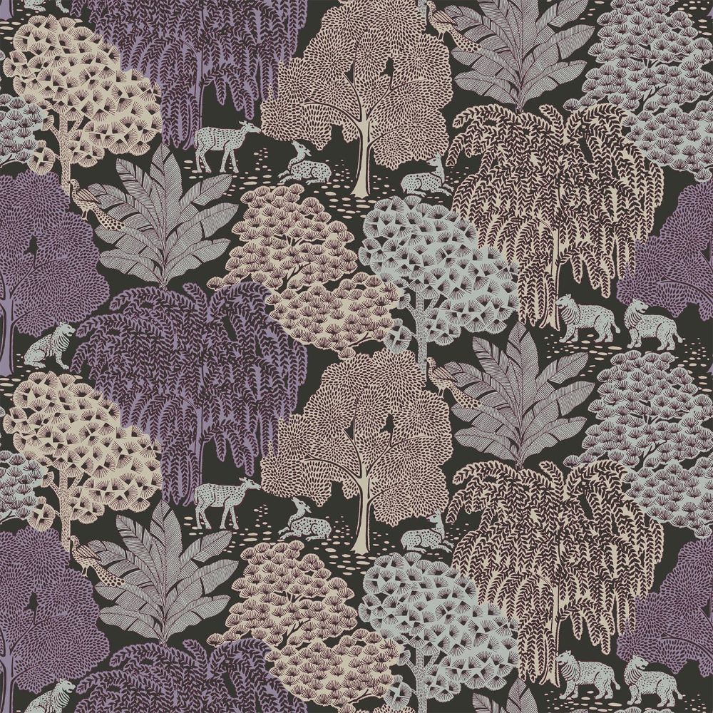 121087 - Garwood Grove Wallpaper - Violet Grey - Laura Ashley