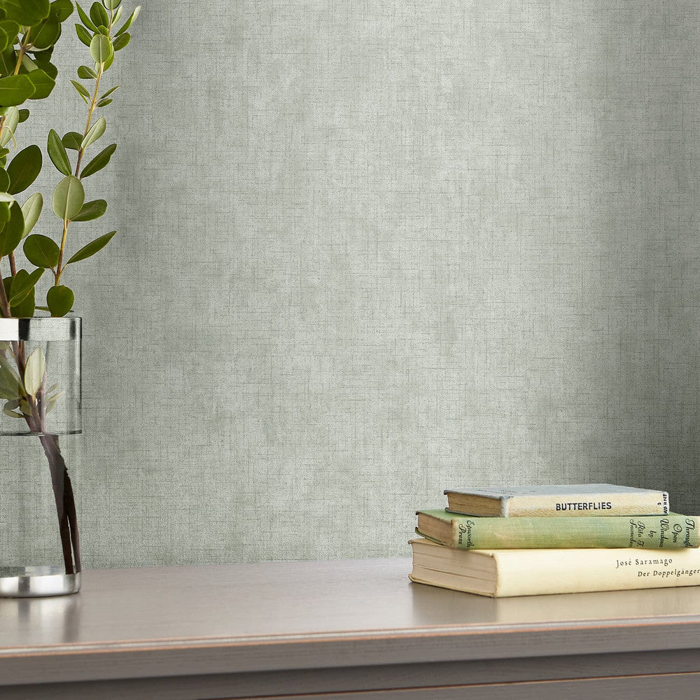 121093 - Plain Wallpaper - Sage Leaf - Laura Ashley