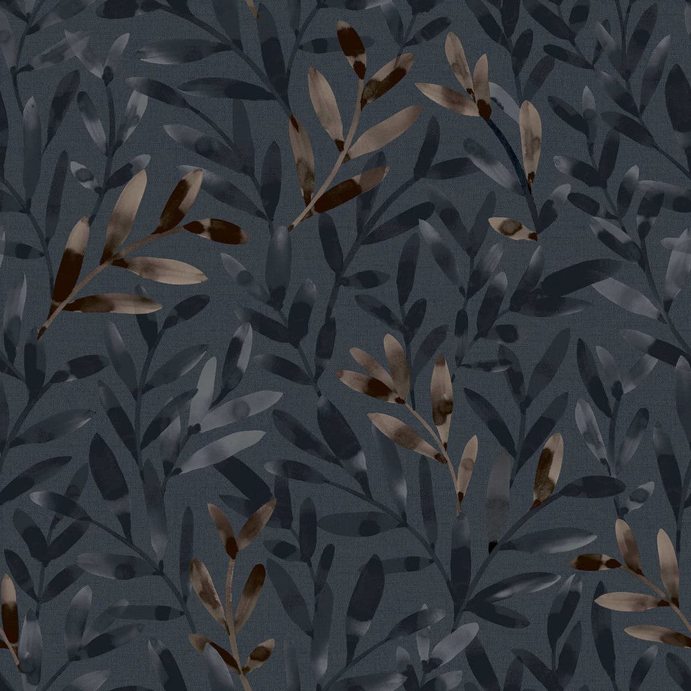 121192 - Natural Rustic Wallpaper - Blue - Next