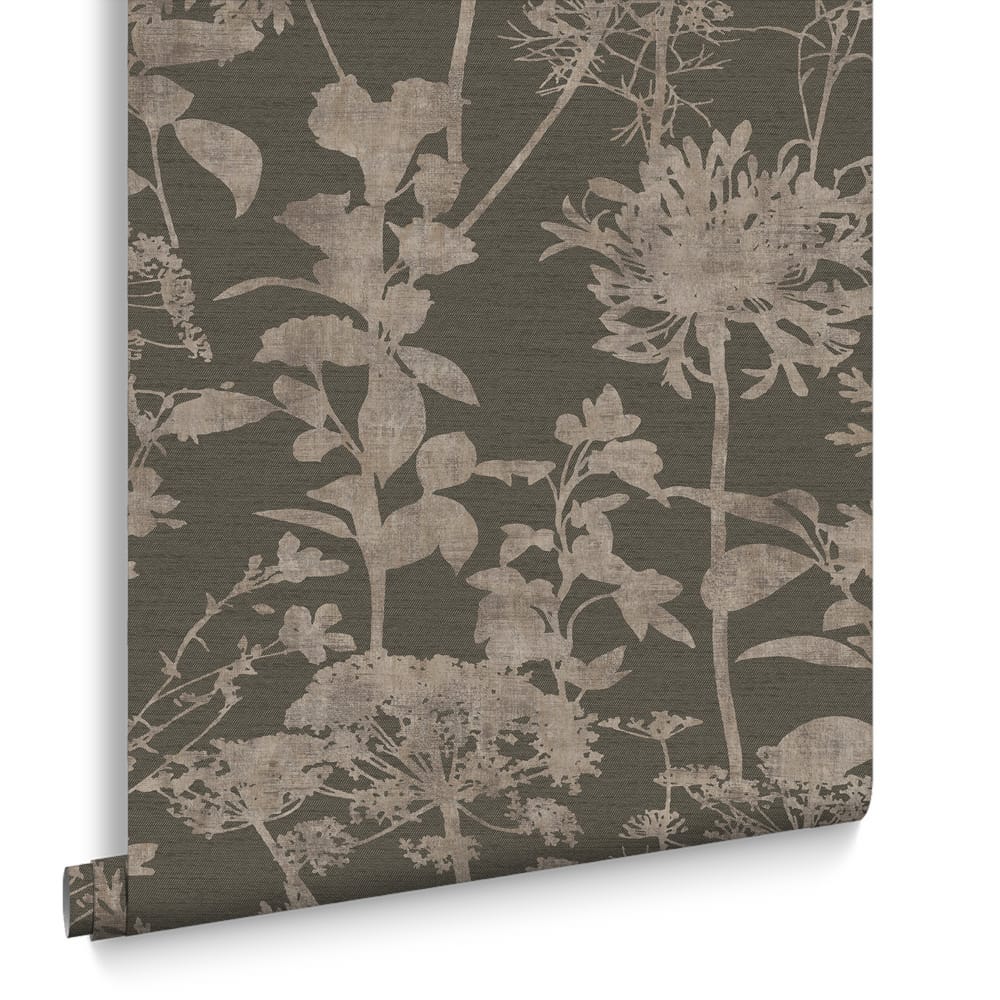 121434 - Esther Wallpaper - Chocolate - Graham & Brown