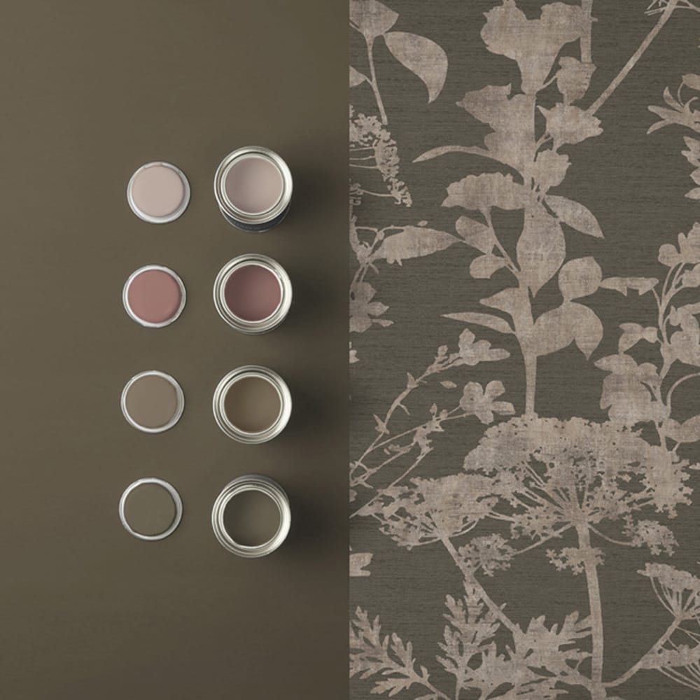 121434 - Esther Wallpaper - Chocolate - Graham & Brown