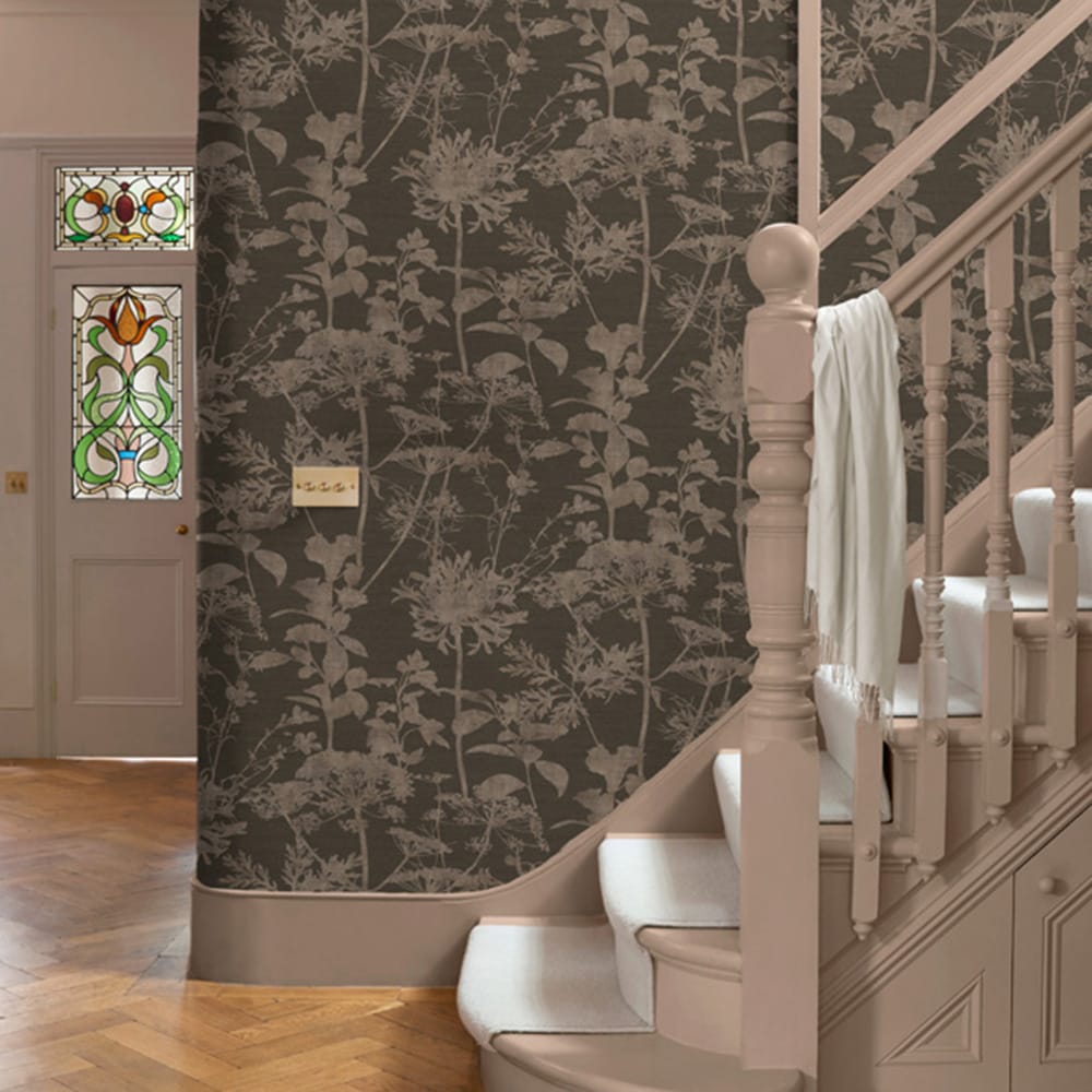 121434 - Esther Wallpaper - Chocolate - Graham & Brown