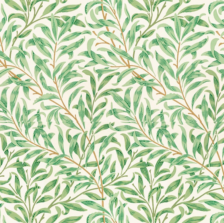1220 - Willow Boughs Wallpaper - Leaf Green - Morris Collections