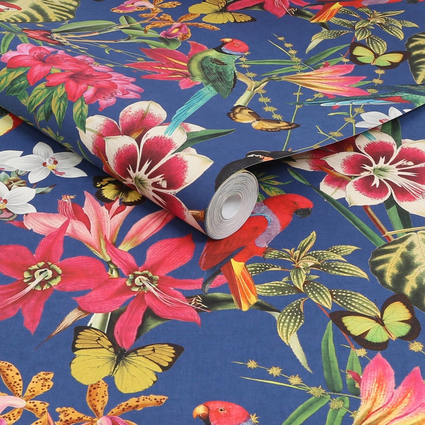 122352 - Paradiso Wallpaper - Deep Navy - Envy
