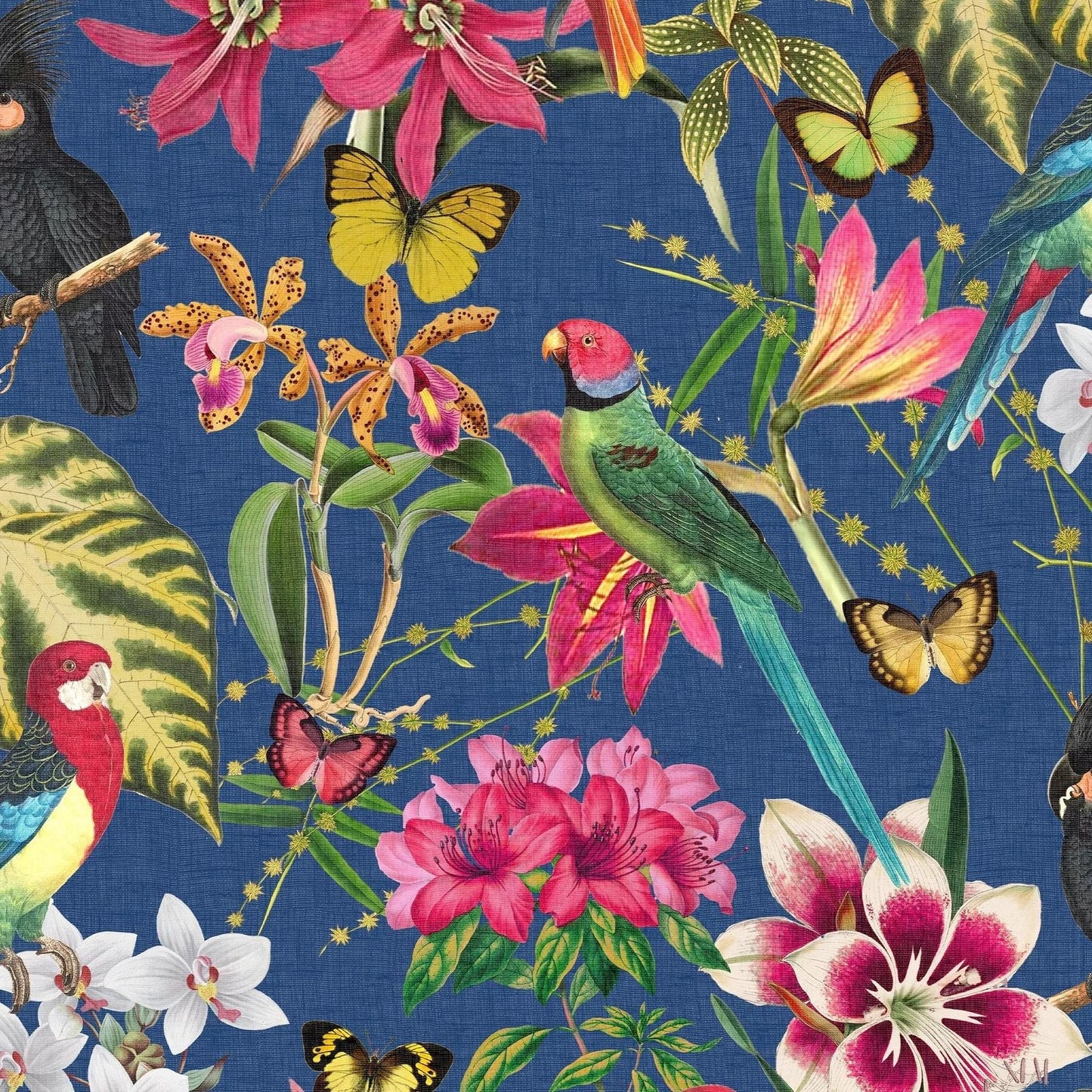 122352 - Paradiso Wallpaper - Deep Navy - Envy