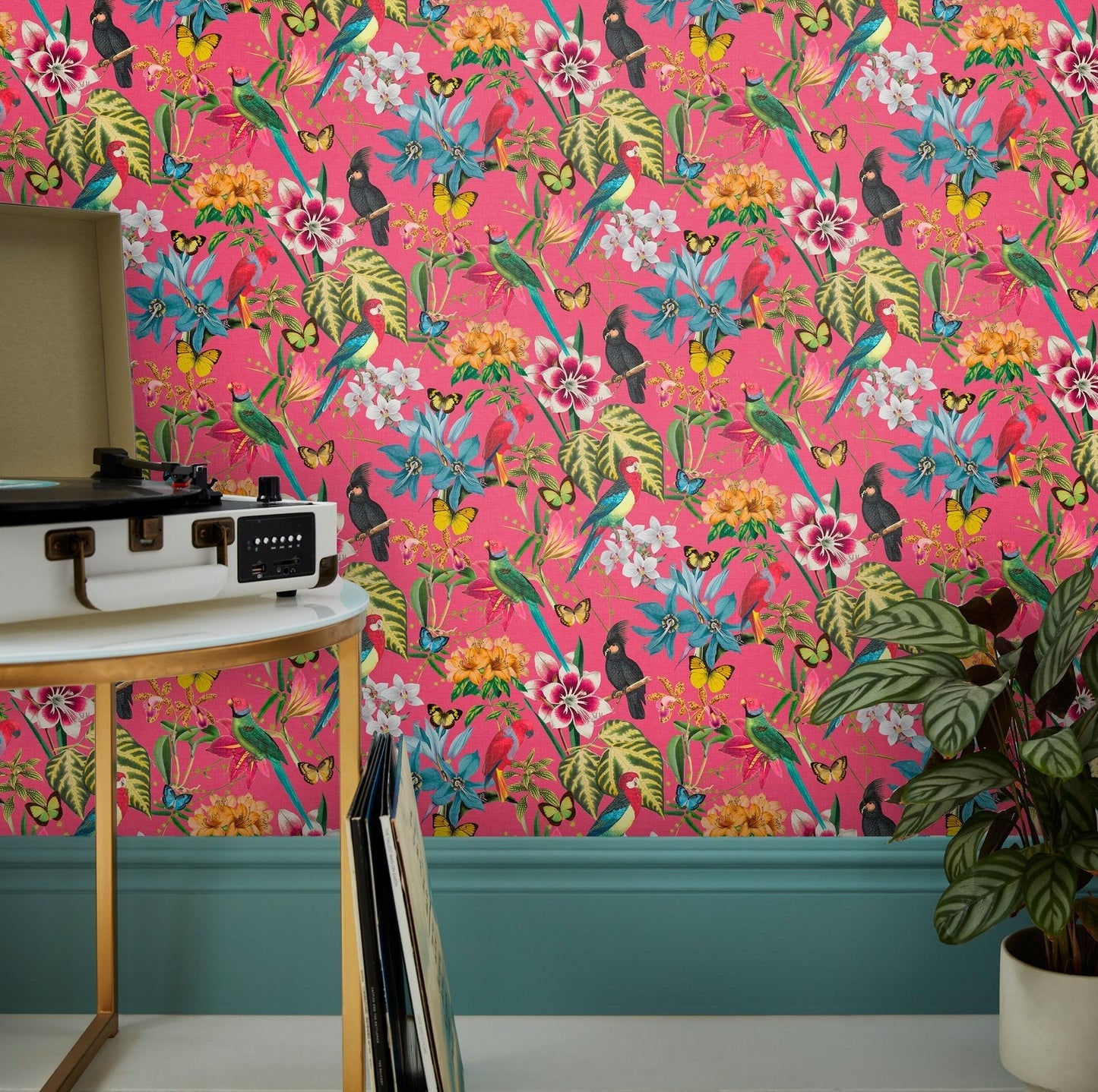 122353 - Paradiso Wallpaper - Hot Pink - Envy