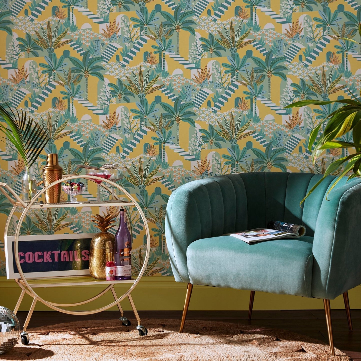122367 - Vacay Wallpaper - Citron - Envy