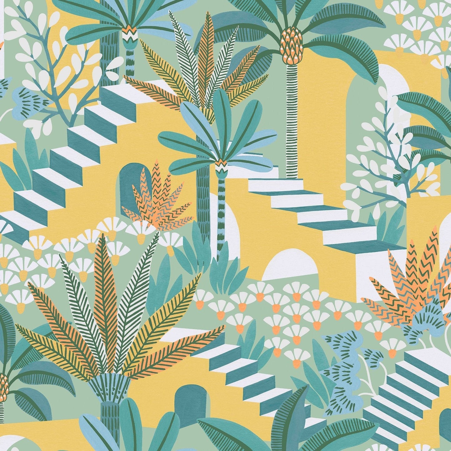 122367 - Vacay Wallpaper - Citron - Envy