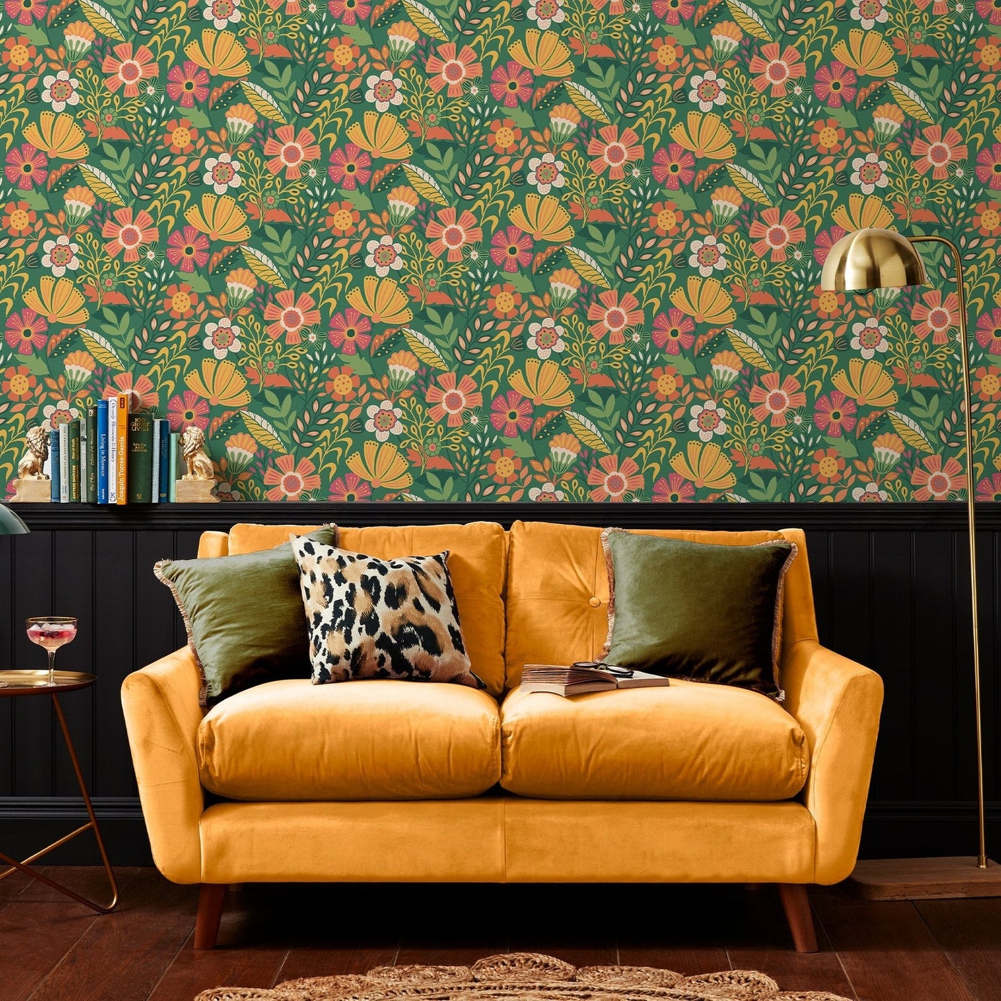 122375 - Oopsy Daisy Wallpaper - Forest Green - Envy