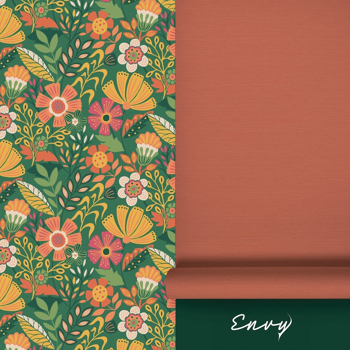 122375 - Oopsy Daisy Wallpaper - Forest Green - Envy