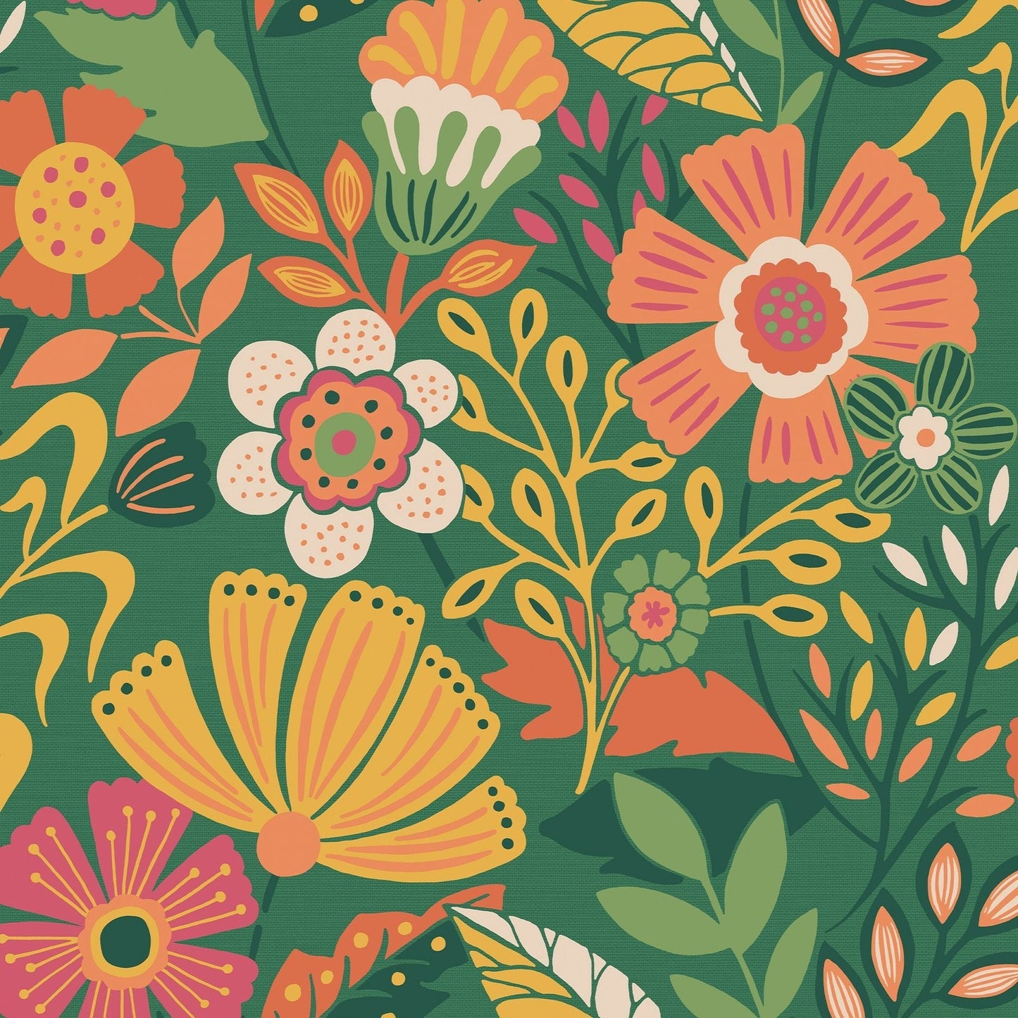 122375 - Oopsy Daisy Wallpaper - Forest Green - Envy