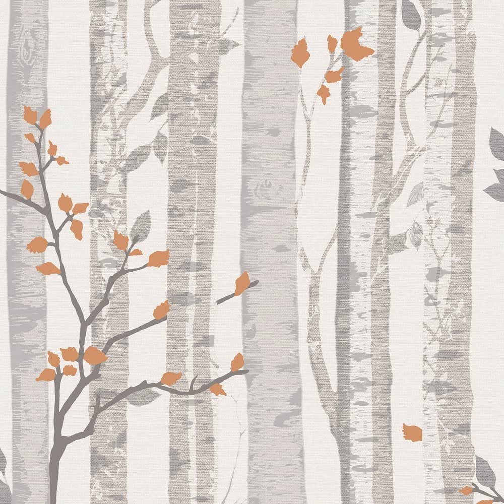 122403 - Woodland Wallpaper - Grey - Next