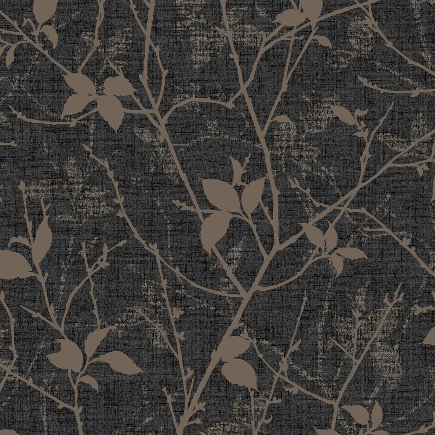122432 - Belle Wallpaper - Charcoal & Gold - Boutique Luxury