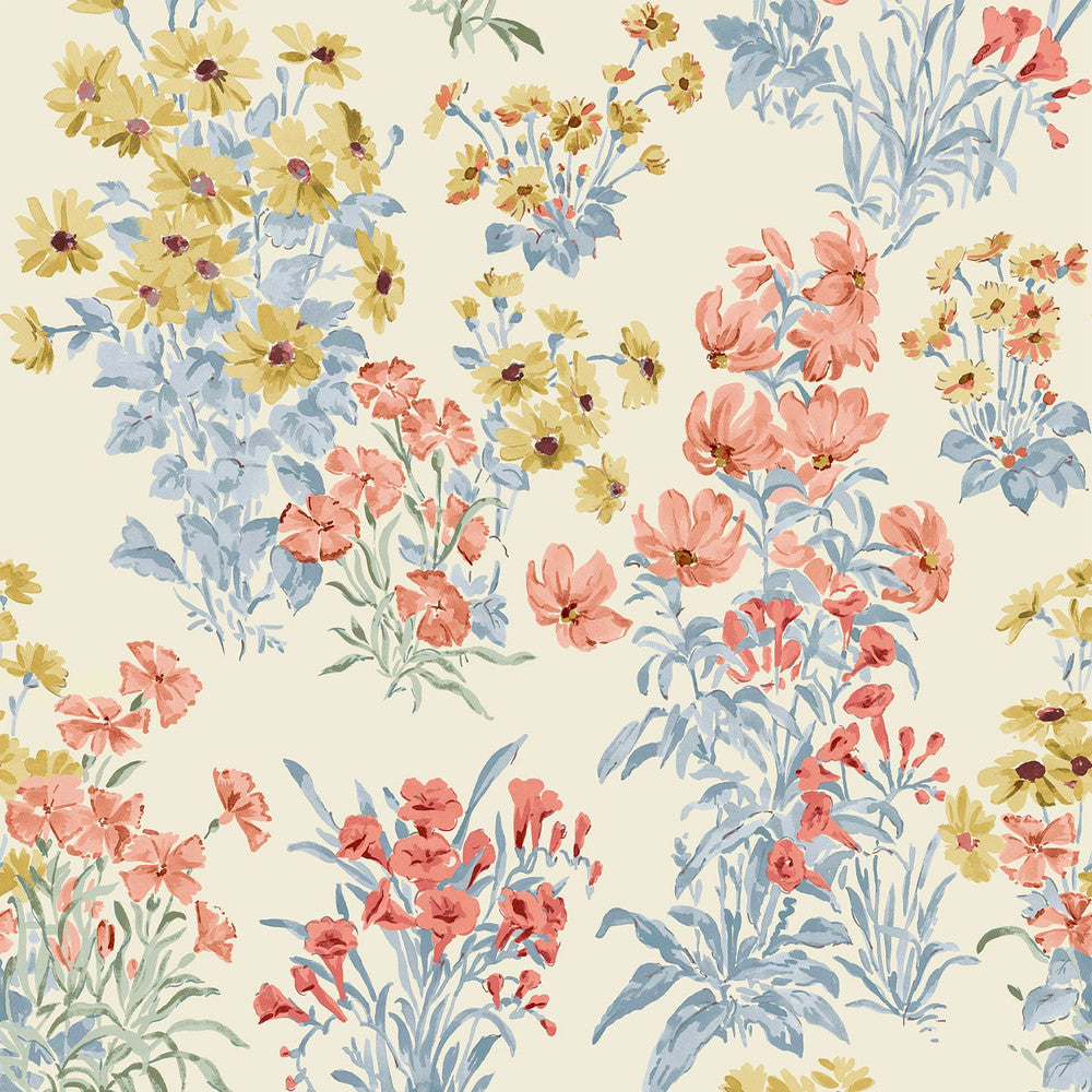 122742 - Megan Wallpaper - Ochre Yellow - Laura Ashley