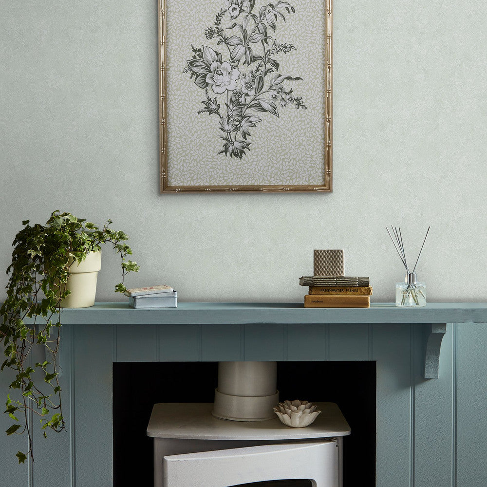 122756 - Brindley Wallpaper - Duck Egg Blue - Laura Ashley