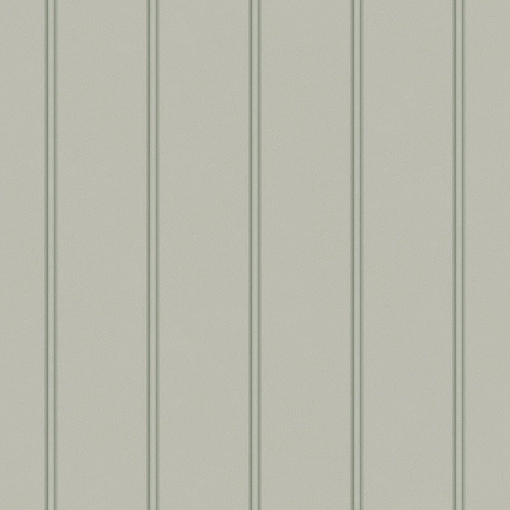 122757 - Chalford Wood Panelling Wallpaper - Sage Green - Laura Ashley