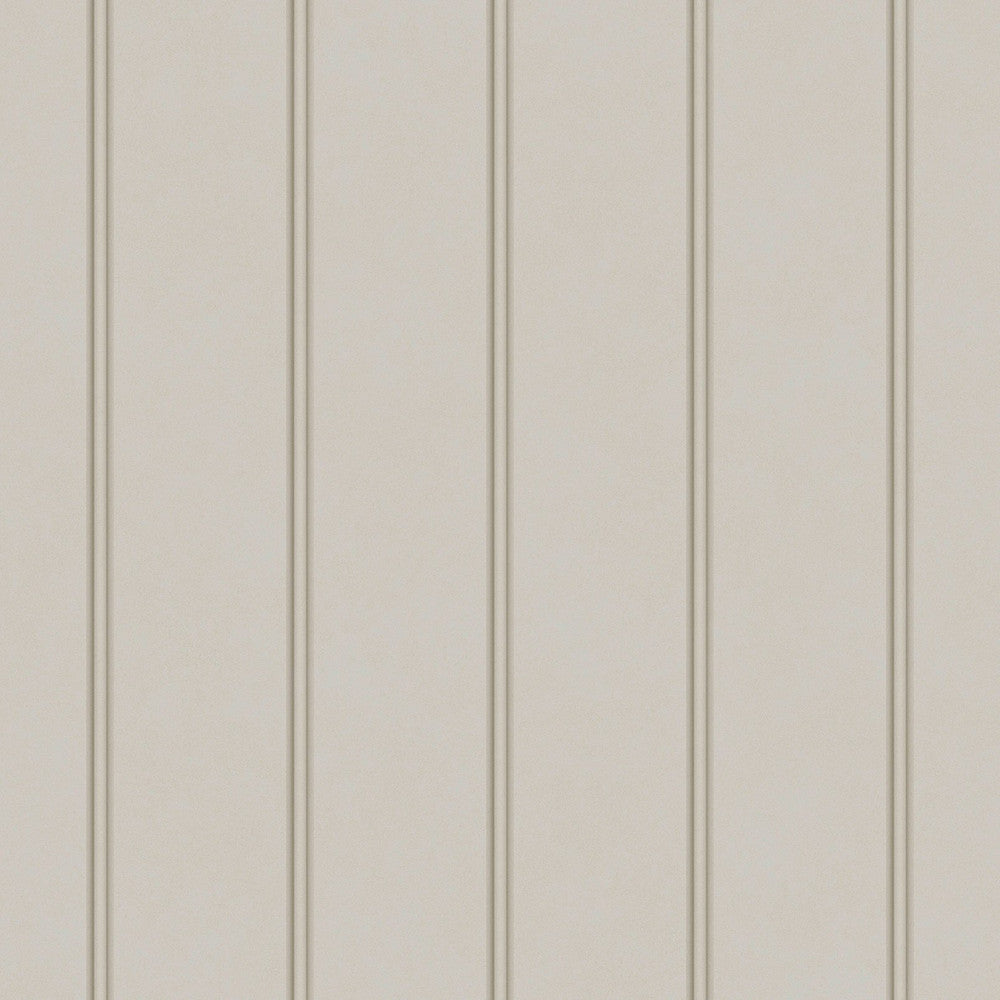 122759 - Chalford Wood Panelling Wallpaper - Dove Grey - Laura Ashley