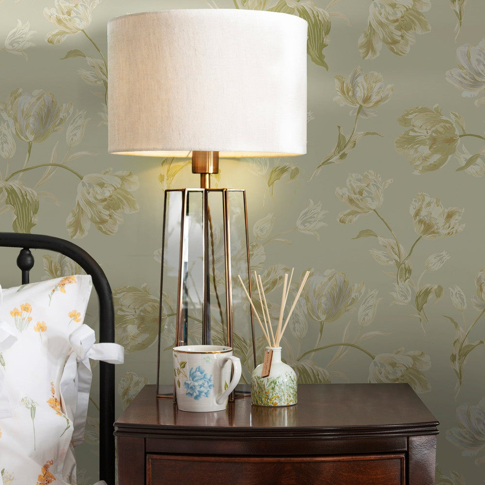 122769 - Gosford Wallpaper - Sage Green - Laura Ashley
