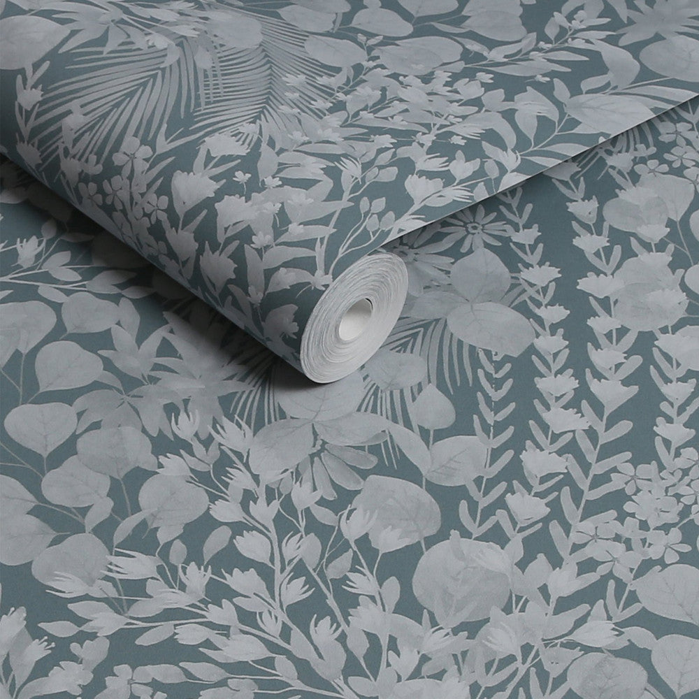 122878 - Eden Tonal Wallpaper - Blue - Next