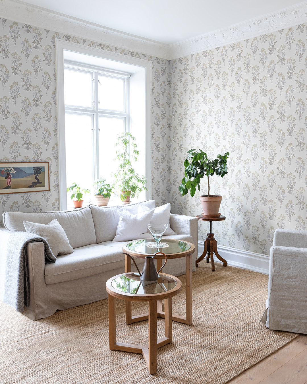 12309 - Kaprifol Wallpaper - Beige/ Gray - Midbec