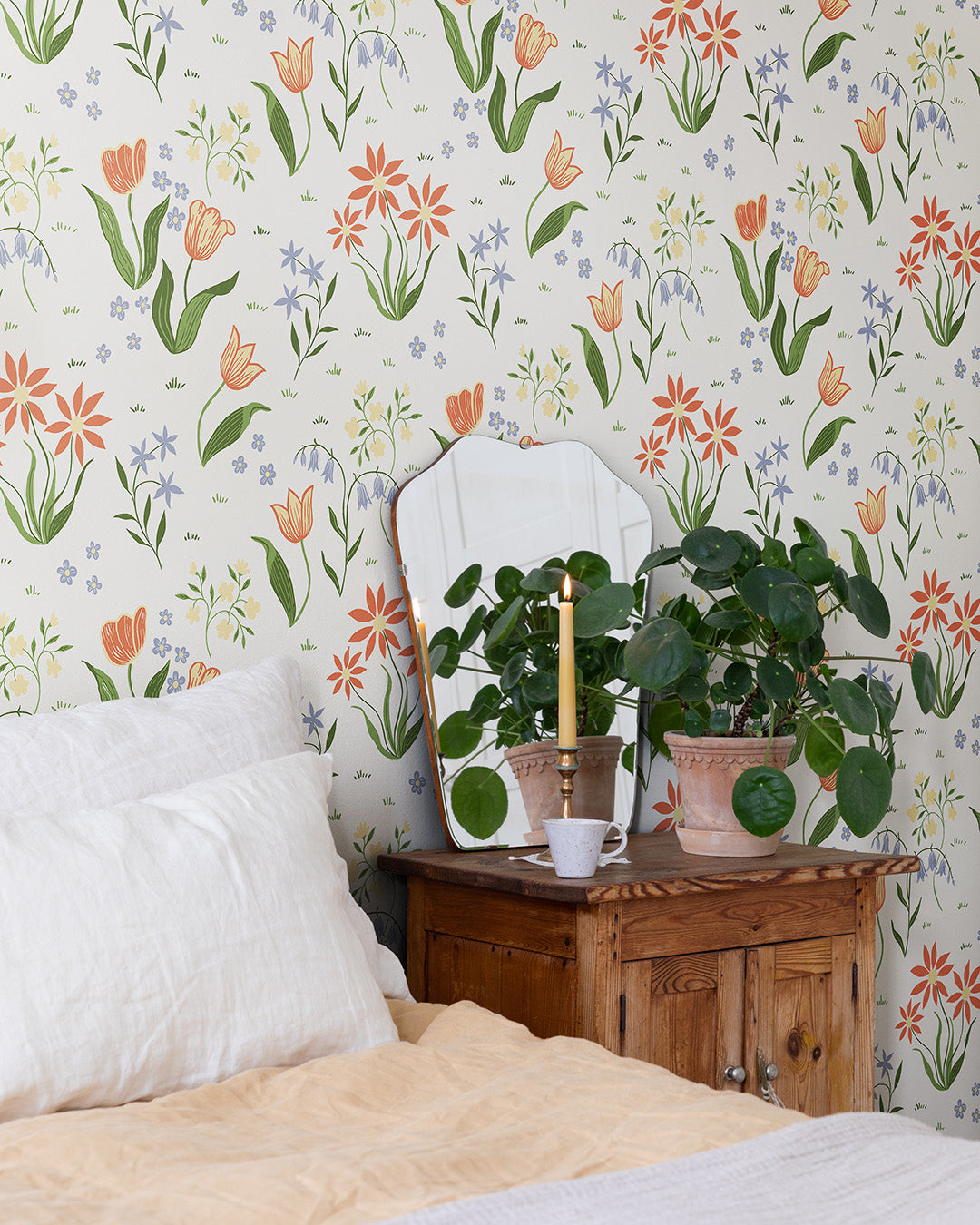 12315 - Tulpandans Wallpaper - Multicolored - Midbec