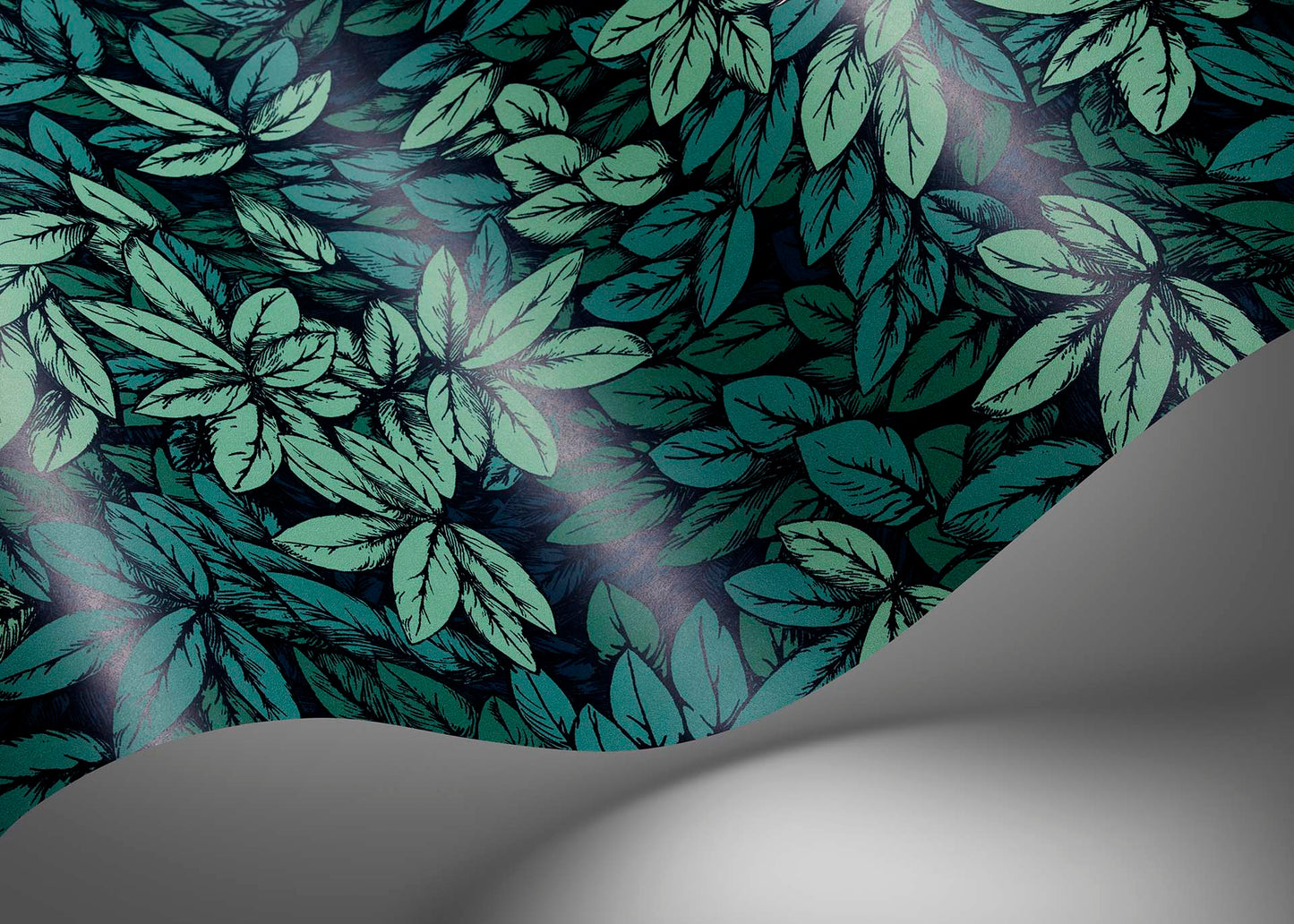 123/11051 - Foglie e Civette Wallpaper - Viridian - Cole & Son