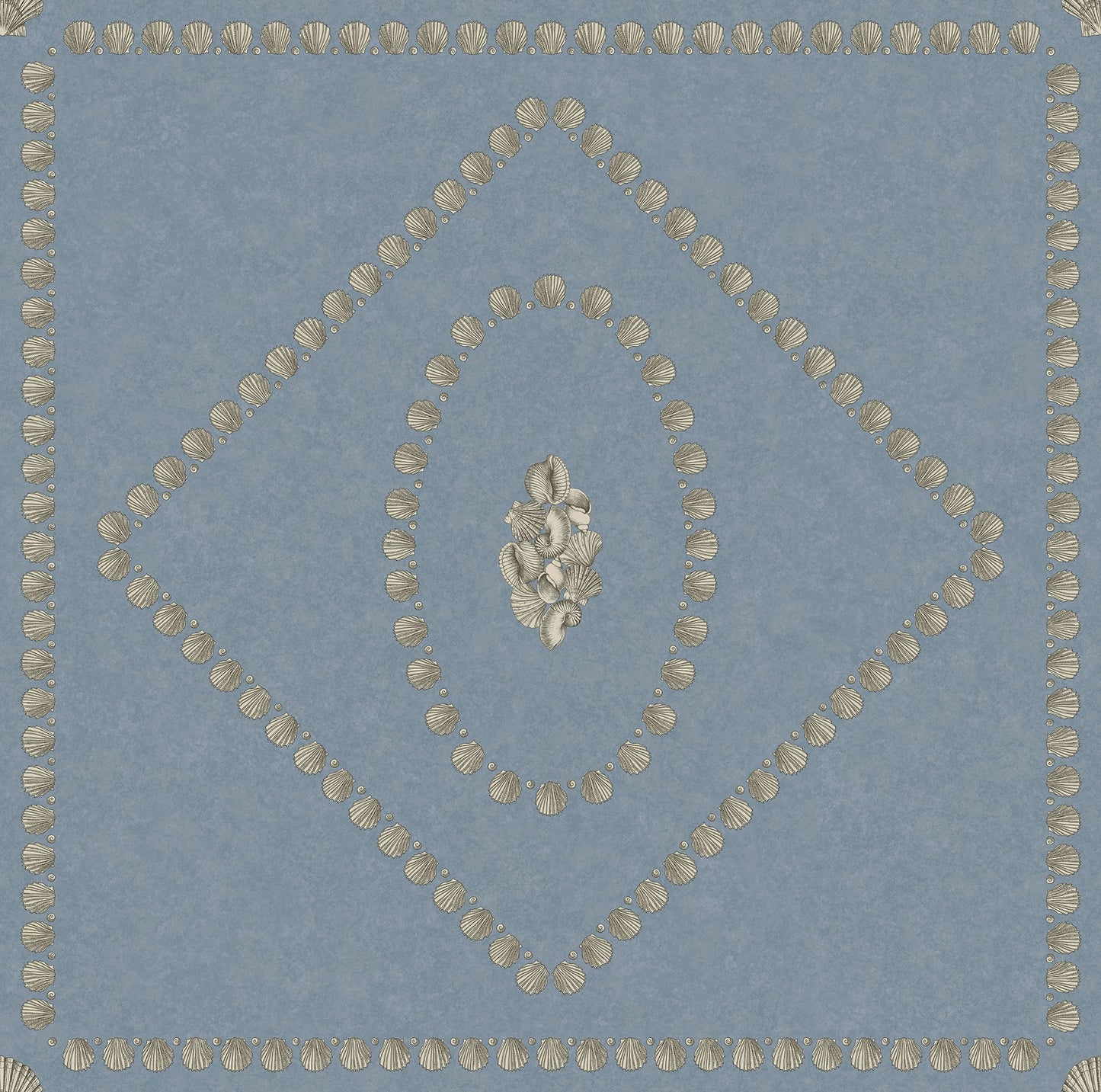 123/5022 - Conchiglie Wallpaper - Gilver on Denim - Cole & Son
