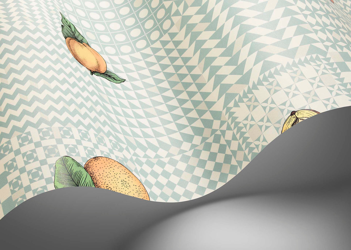 123/6029 - Frutta e Geometrico Wallpaper - Pastel - Cole & Son