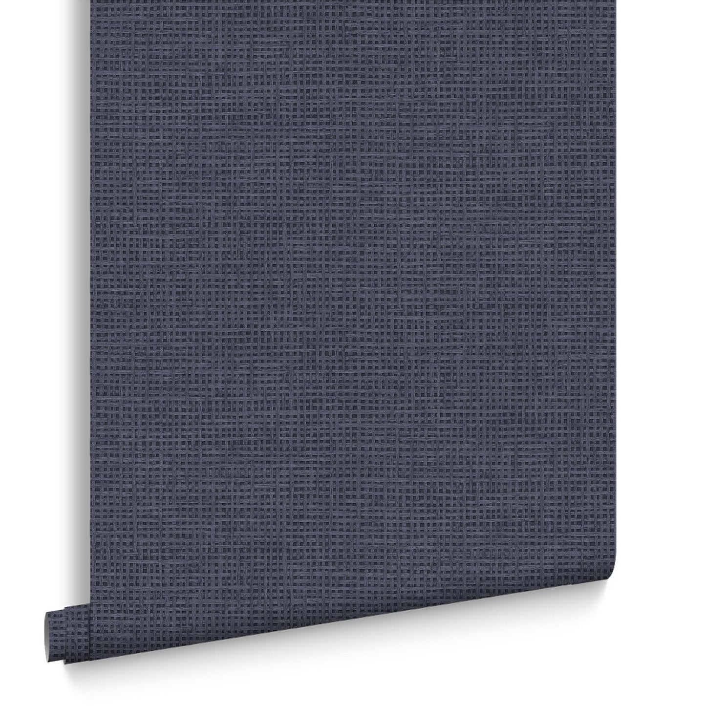 124092 - Rustic Weft Wallpaper - Denim - Graham & Brown