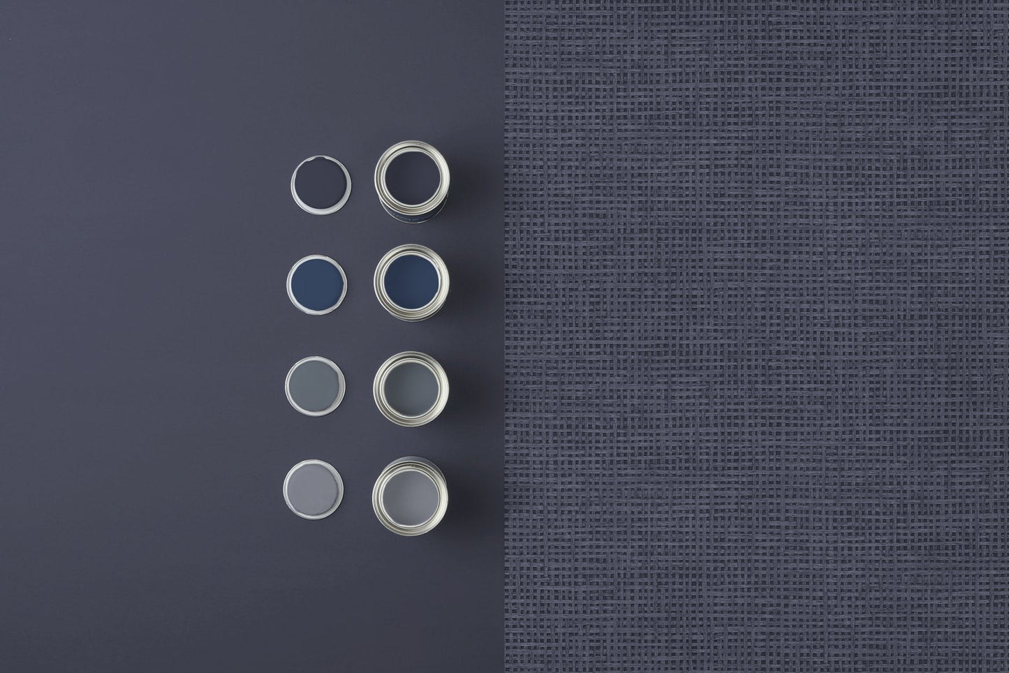 124092 - Rustic Weft Wallpaper - Denim - Graham & Brown