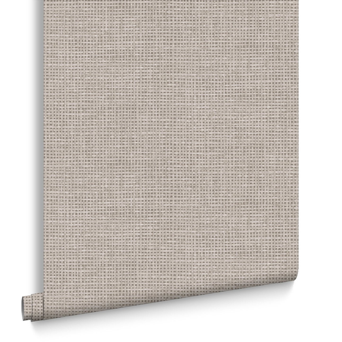 124095 - Rustic Weft Wallpaper - Praline - Graham & Brown