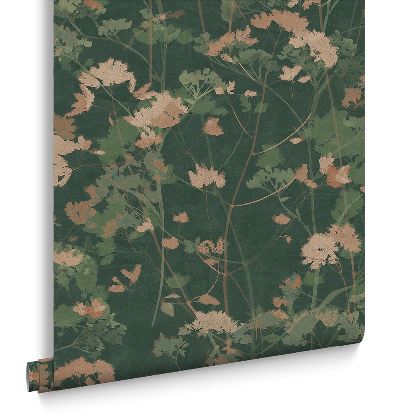 124102 - Flower Press Wallpaper - Palm - Graham & Brown