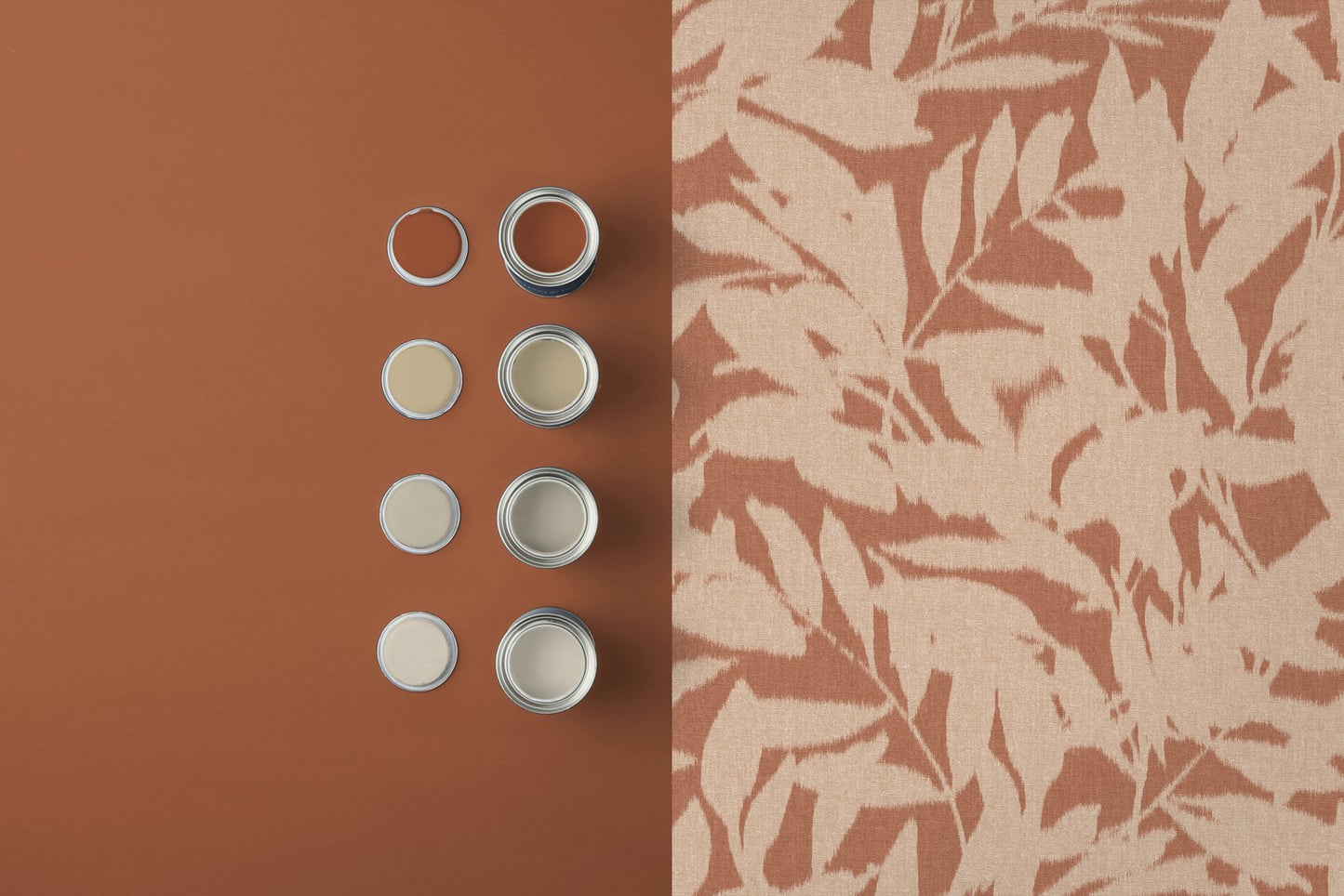 124145 - Shadow Play Wallpaper - Clay - Graham & Brown