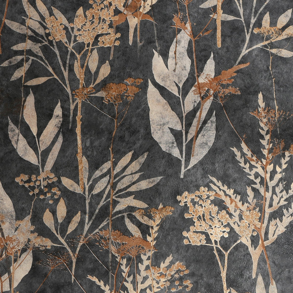 125057 - Solstice Wallpaper - Black & Gold - Superfresco Easy