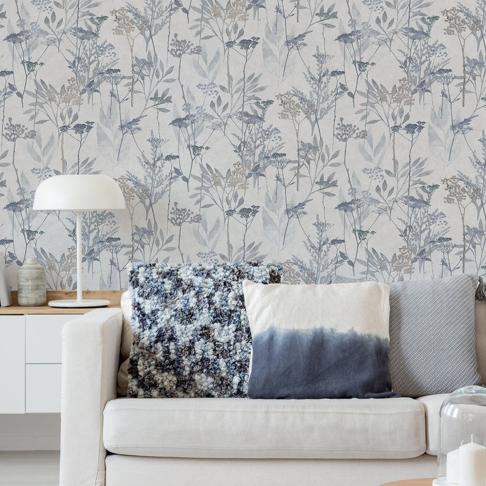 125060 - Solstice Wallpaper - Pale Blue - Superfresco Easy